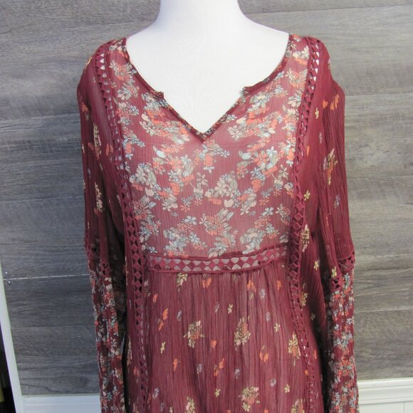 SUNDANCE LADIES SHEER SHIRT SIZE XL NWT Tops - SUNDANCE LADIES SHEER SHIRT SIZE XL NWT